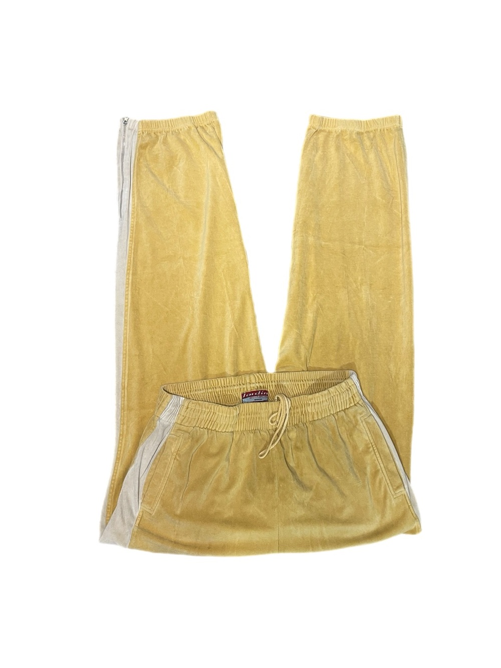 Vintage Early 90s Jordin Sportswear Velour Baggy Track Pants